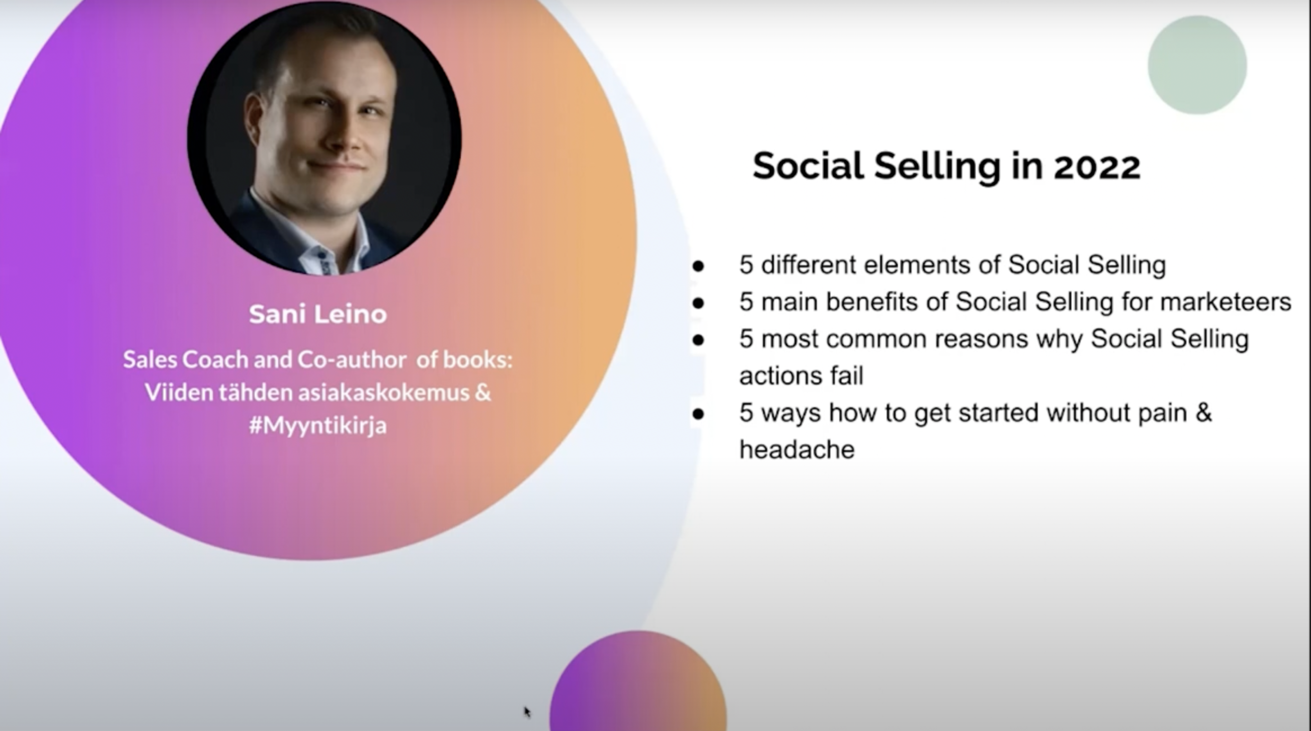 Leveraging Social Selling & Webinars in 2022